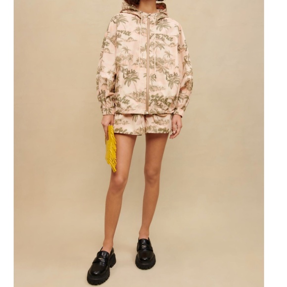 NWT | Maje Palm-tree print jacket | Sz 6 - Picture 3 of 11